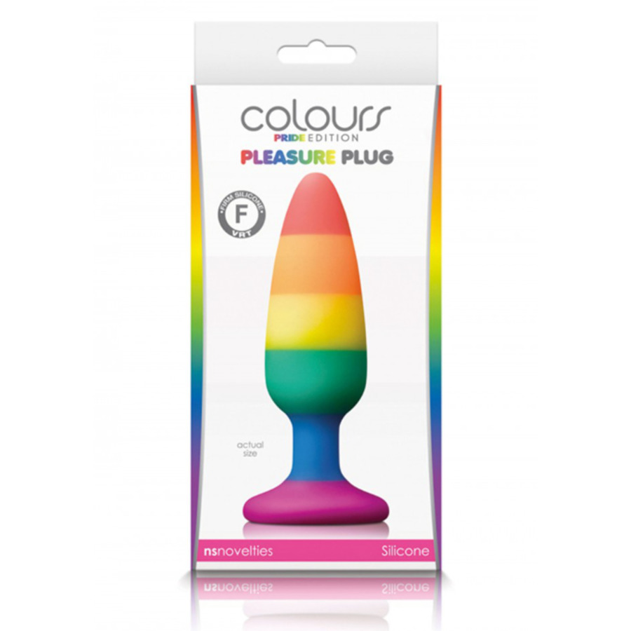NS Novelties - Pleasure Plug Rainbow Medium Anal Toys